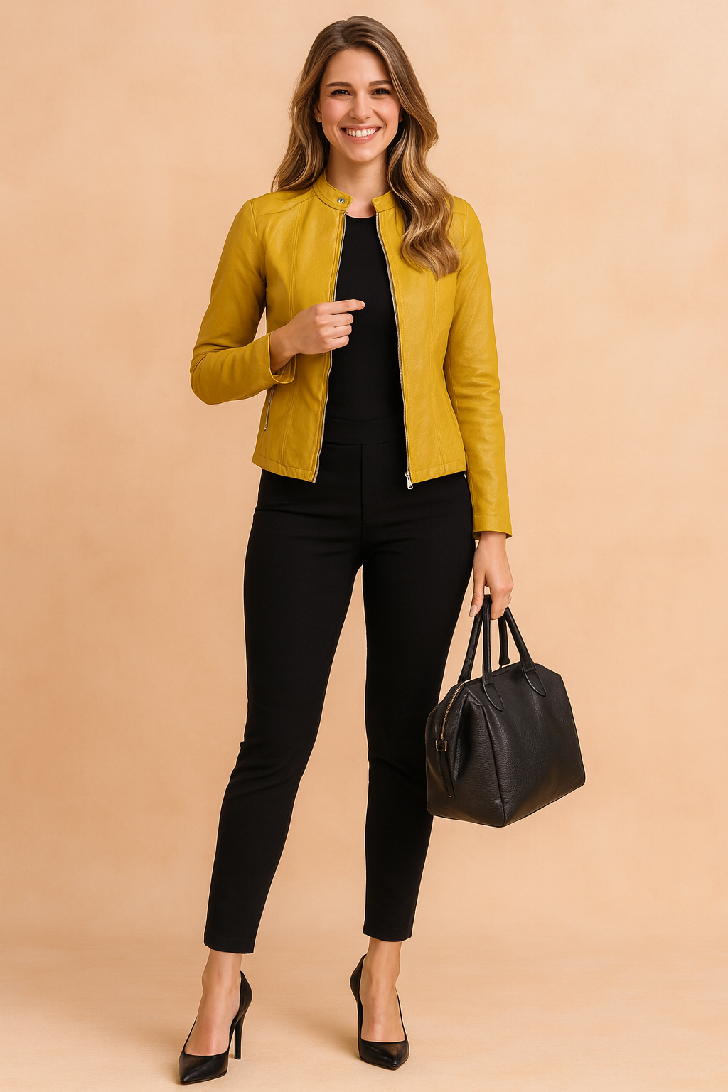 Classic Minimalist Jacket with Slim Cut for Women – Timeless Elegance 4