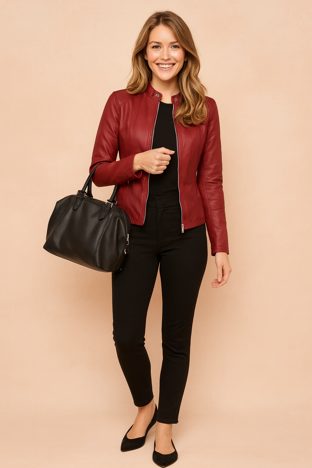 Classic Minimalist Jacket with Slim Cut for Women – Timeless Elegance 8