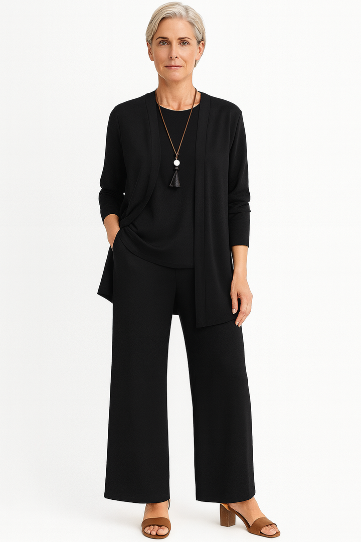Elegant 3-piece set featuring a timeless design, perfect for versatile styling in any wardrobe. 1