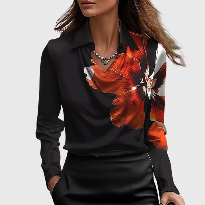 Elegant blouse featuring flattering draping and a comfortable fit for women, ideal for versatile styling on any occasion. 5