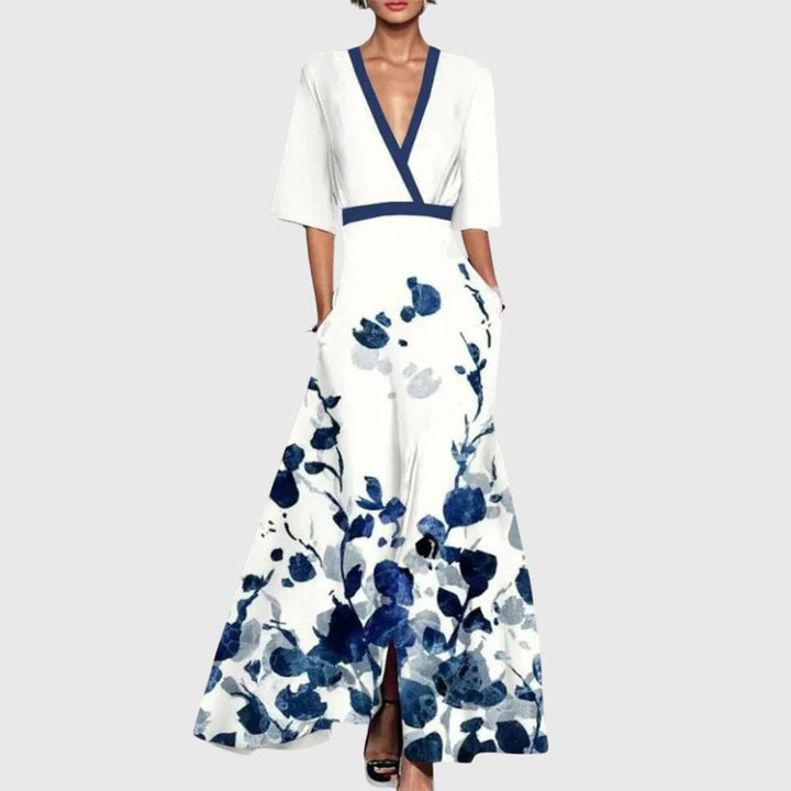 Elegant midi dress for women in white, featuring a flattering fit and versatile style, perfect for casual wear on any occasion. 4