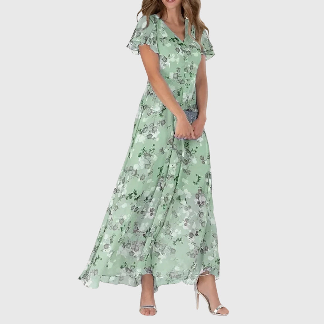 Elegant figure-flattering dress with a tailored design, perfect for versatile styling and various occasions. 2