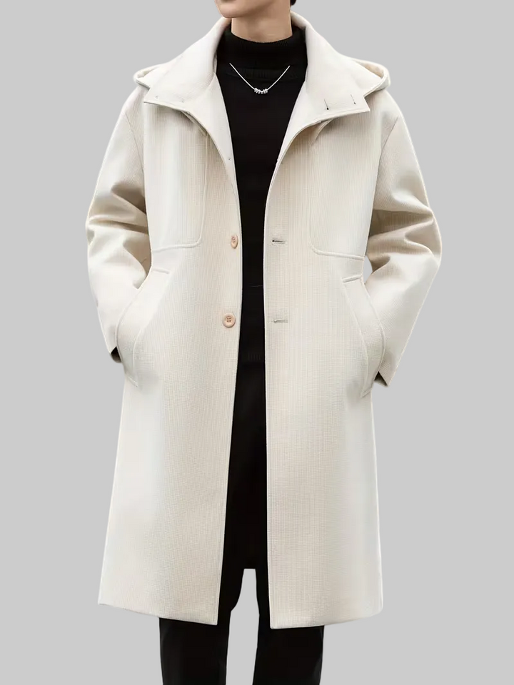 Men’s Long Coat with Hood