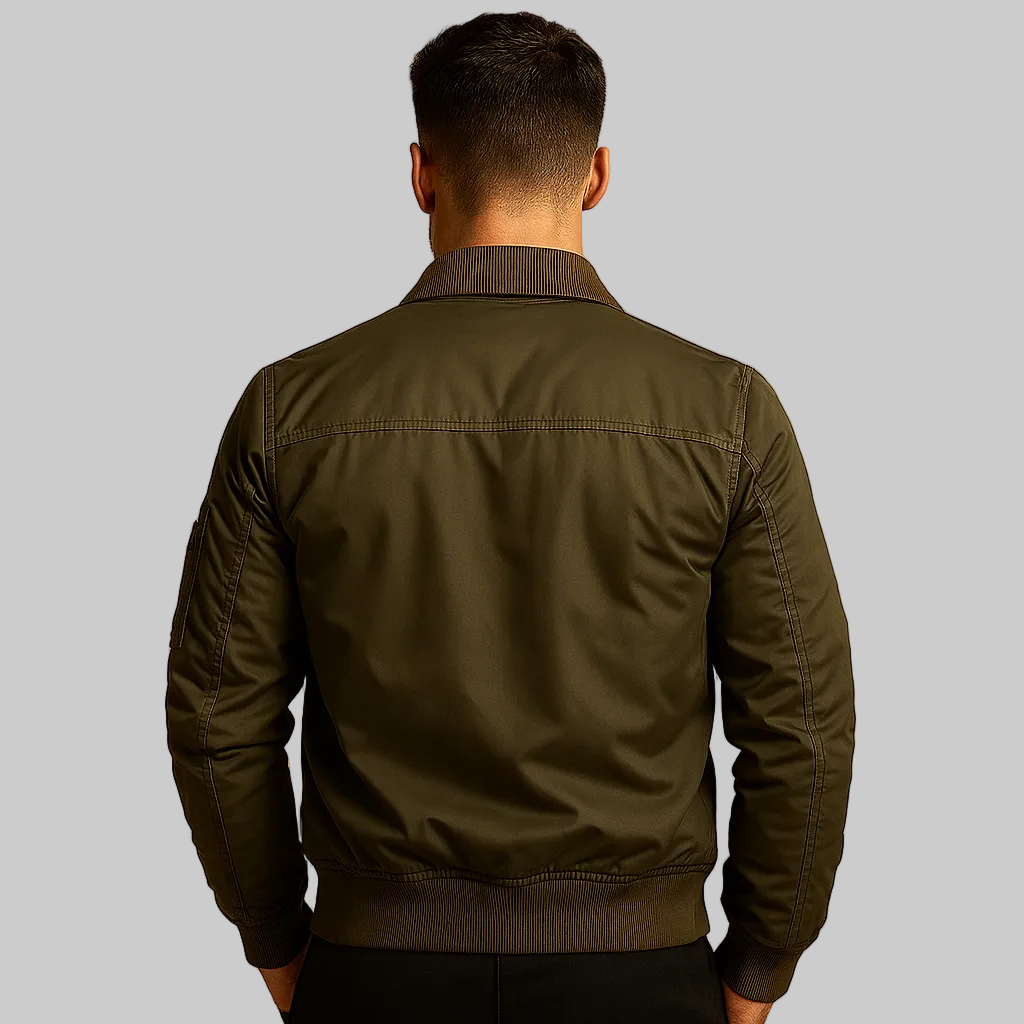 Men’s Bomber Jacket with Utility Pockets