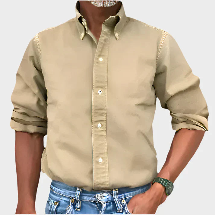 Men's Button-Down Shirt with Comfortable Fit and Versatile Style – Classic Design for Office or Casual Wear 1