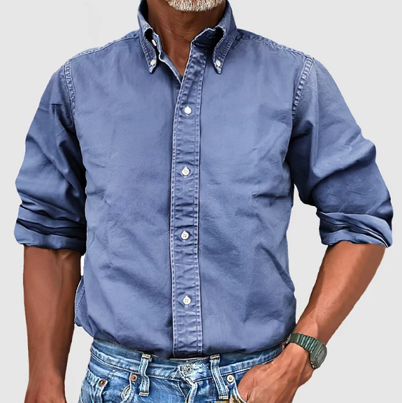 Men's Button-Down Shirt with Comfortable Fit and Versatile Style – Classic Design for Office or Casual Wear 3
