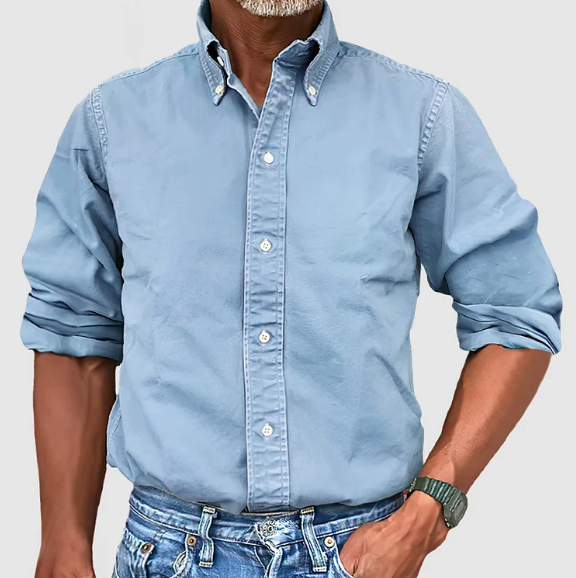 Men's Button-Down Shirt with Comfortable Fit and Versatile Style – Classic Design for Office or Casual Wear 5