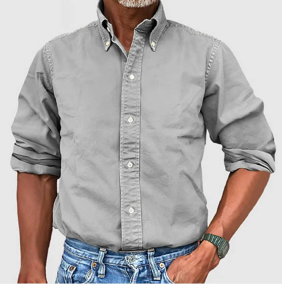 Men's Button-Down Shirt with Comfortable Fit and Versatile Style – Classic Design for Office or Casual Wear 7