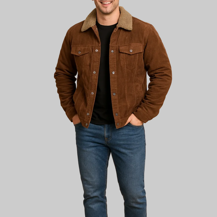 Men’s Button Jacket with Collar