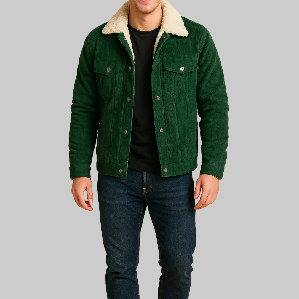 Men’s Button Jacket with Collar