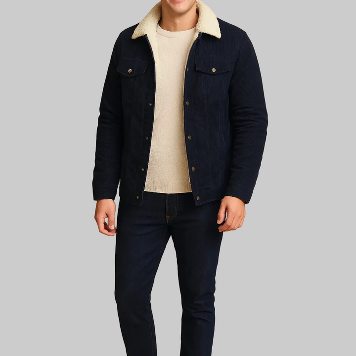 Men’s Button Jacket with Collar