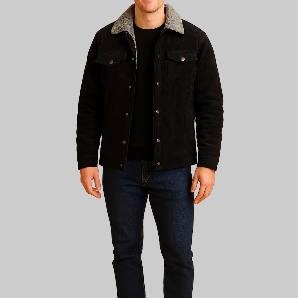 Men’s Button Jacket with Collar