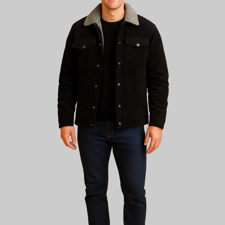 Men’s Button Jacket with Collar