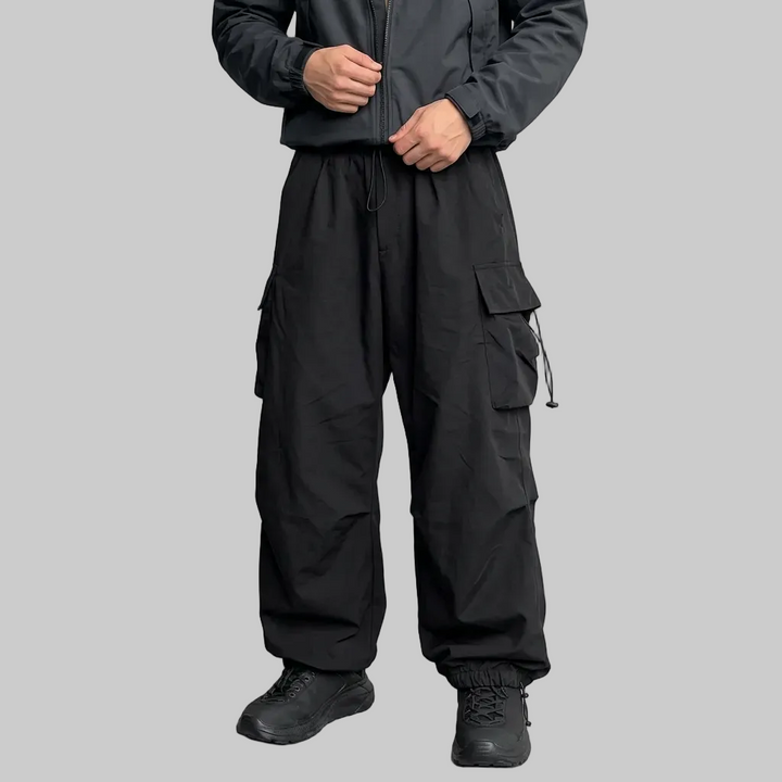 Men’s Cargo Pants with Multiple Flap Pockets