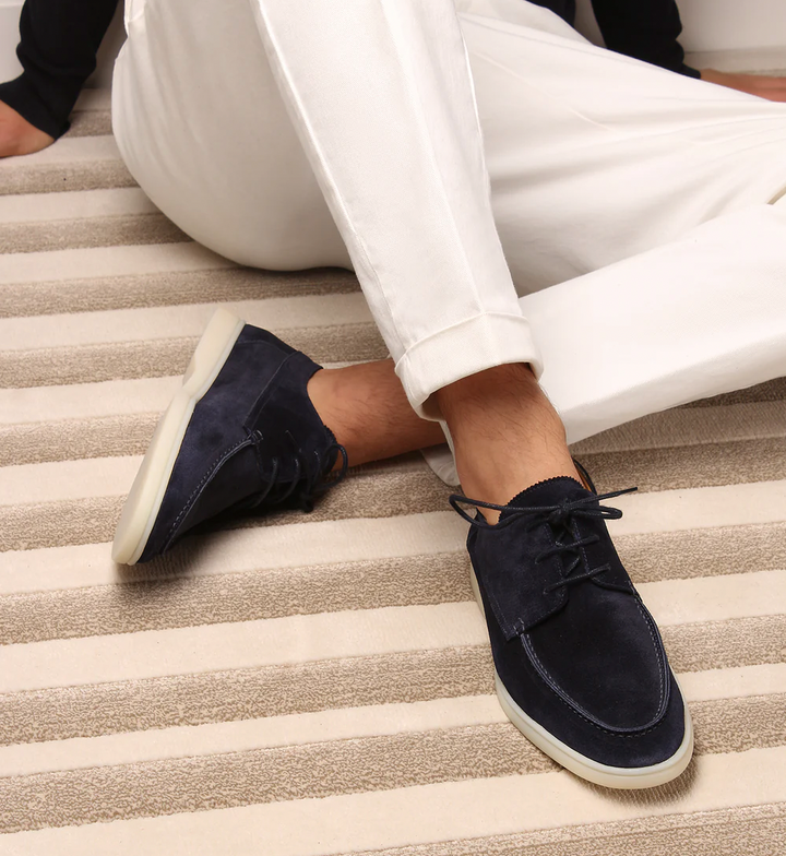 Men's Casual Suede Lace-Up Shoes with Adjustable Fit for Everyday Wear – Elegant and Comfortable Footwear 0