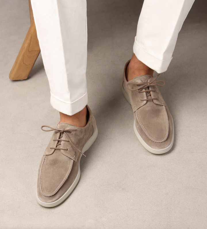 Men's Casual Suede Lace-Up Shoes with Adjustable Fit for Everyday Wear – Elegant and Comfortable Footwear 1