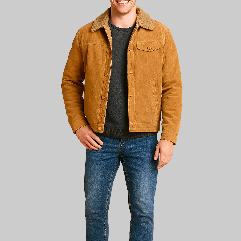 Men’s Collared Button Jacket