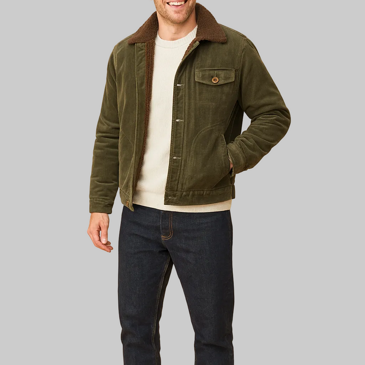 Men’s Collared Button Jacket