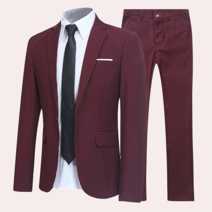 Men's Formal Two-Piece Suit with Modern Cut – Business Attire 3