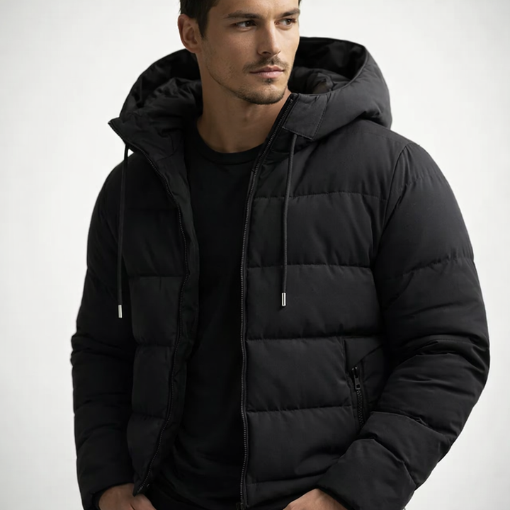 Men's Hooded Quilted Puffer Jacket