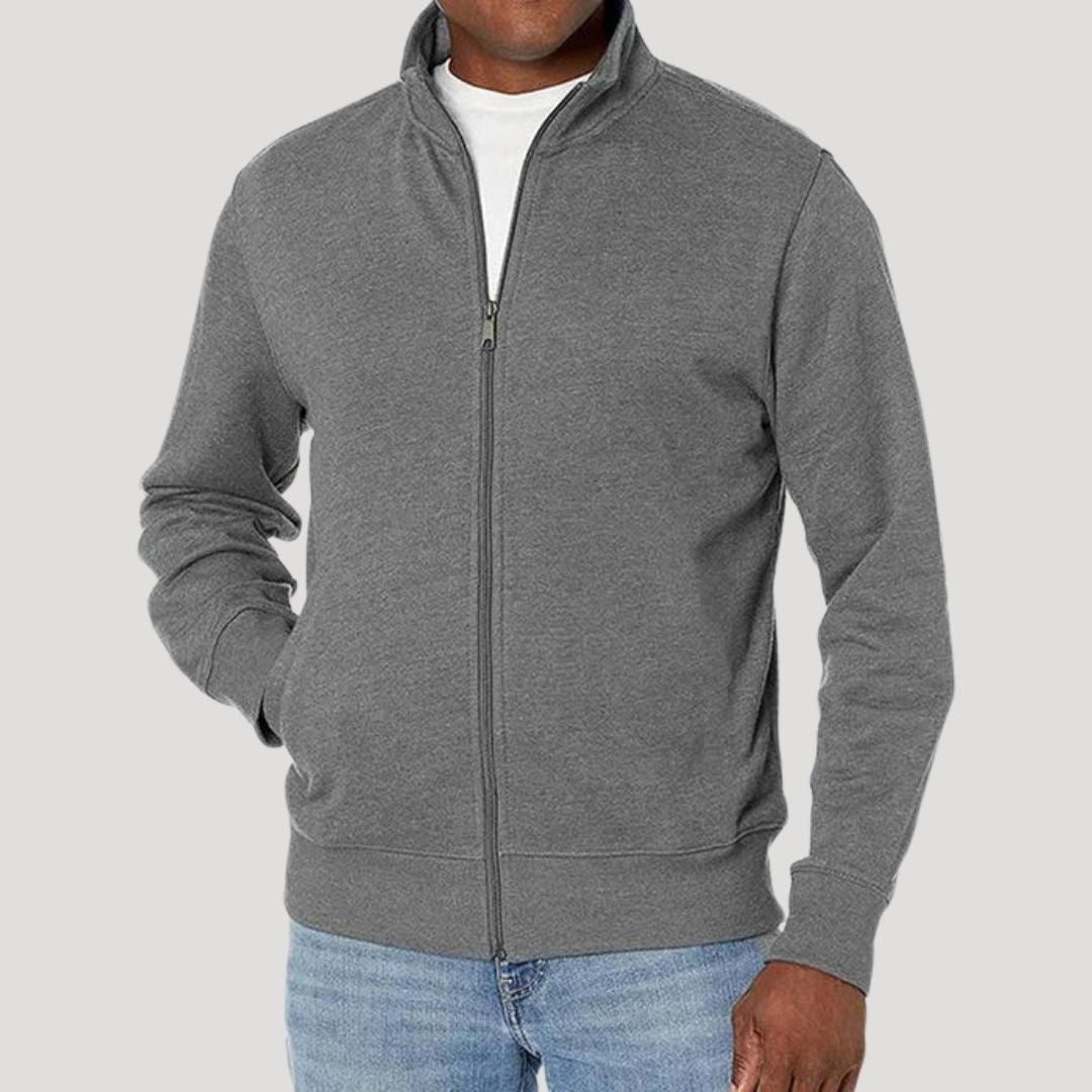 Men's Jacket with Zipper – Lightweight Casual Spring Outerwear for Daily Wear 0