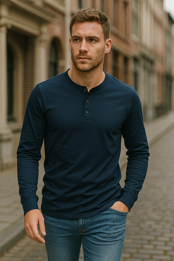 Men's Long Sleeve Button-Up Shirt with Comfortable Fit – Casual Style for Everyday Wear 8