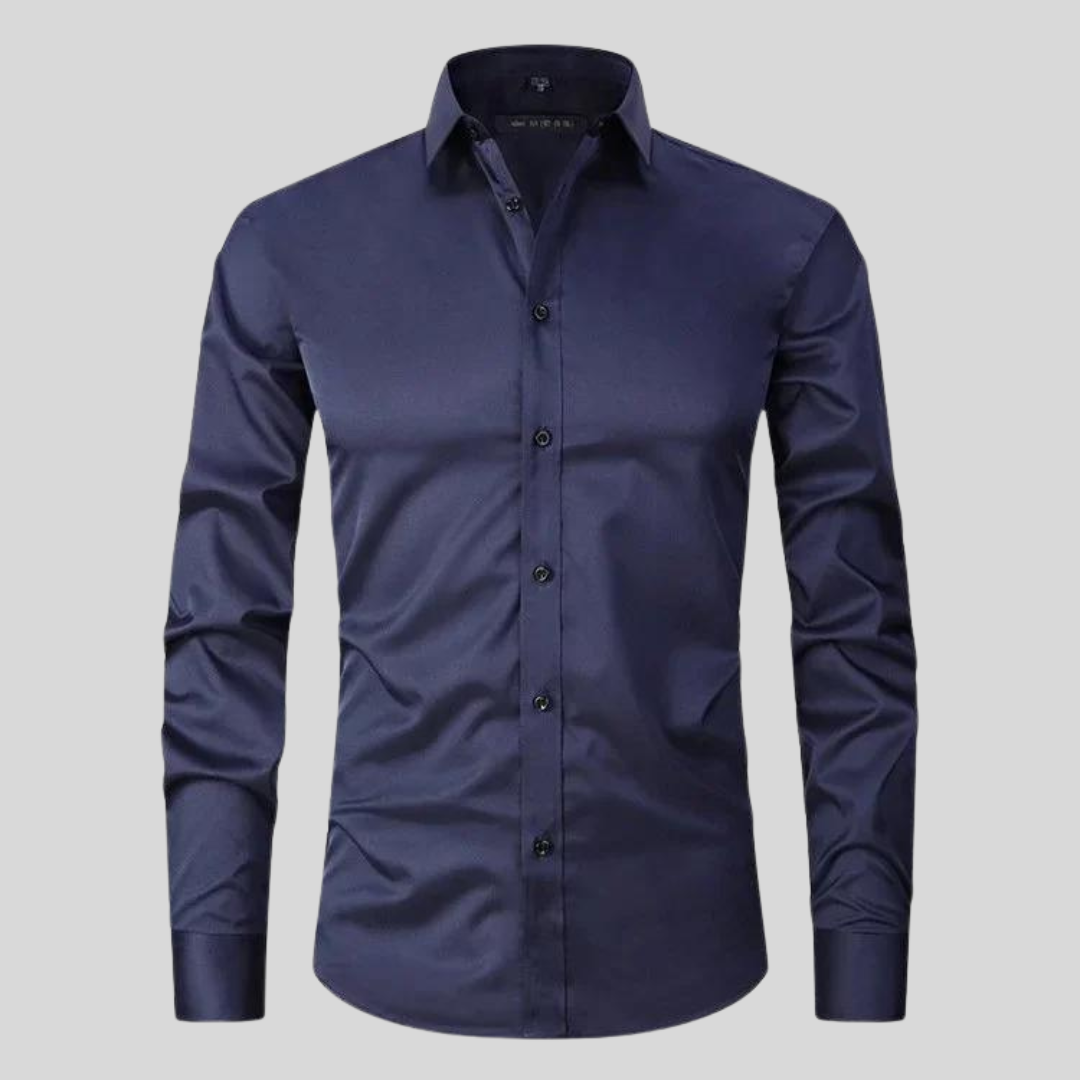 Men's Shirt with Anti-Crease and Moisture-Wicking Fabric – Elastic Fit Dress Shirt for Casual and Formal Wear 10