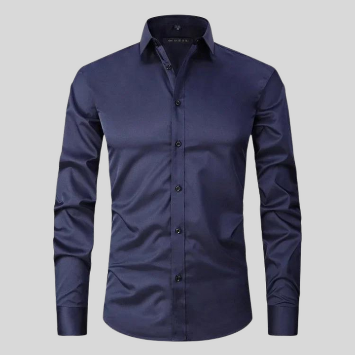 Men's Shirt with Anti-Crease and Moisture-Wicking Fabric – Elastic Fit Dress Shirt for Casual and Formal Wear 10