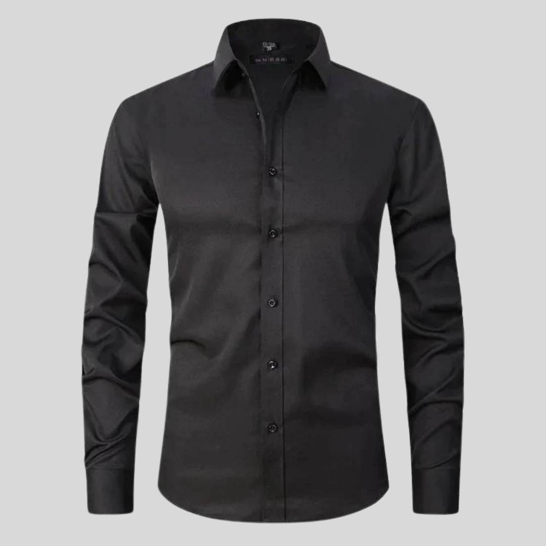 Men's Shirt with Anti-Crease and Moisture-Wicking Fabric – Elastic Fit Dress Shirt for Casual and Formal Wear 5