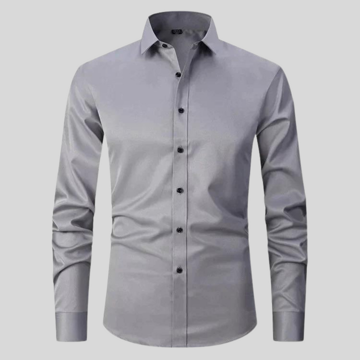 Men's Shirt with Anti-Crease and Moisture-Wicking Fabric – Elastic Fit Dress Shirt for Casual and Formal Wear 6