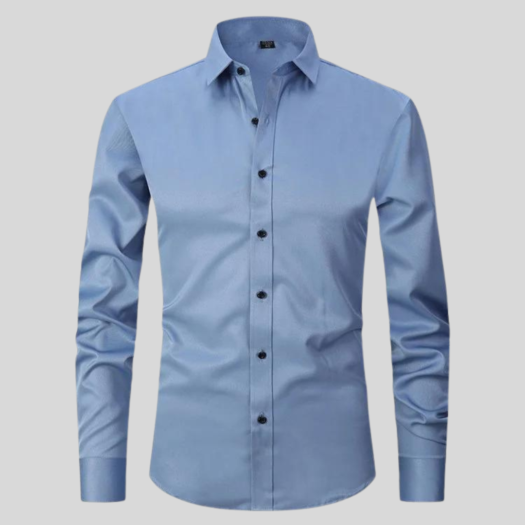Men's Shirt with Anti-Crease and Moisture-Wicking Fabric – Elastic Fit Dress Shirt for Casual and Formal Wear 7