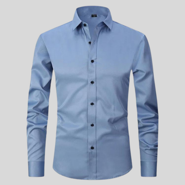 Men's Shirt with Anti-Crease and Moisture-Wicking Fabric – Elastic Fit Dress Shirt for Casual and Formal Wear 7