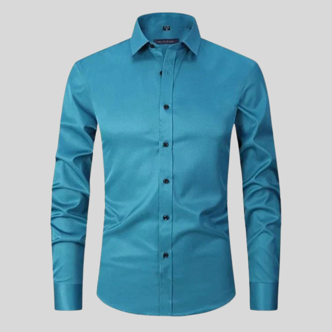 Men's Shirt with Anti-Crease and Moisture-Wicking Fabric – Elastic Fit Dress Shirt for Casual and Formal Wear 8