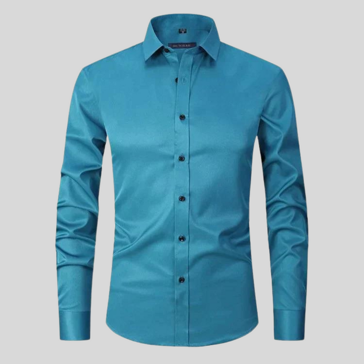 Men's Shirt with Anti-Crease and Moisture-Wicking Fabric – Elastic Fit Dress Shirt for Casual and Formal Wear 8
