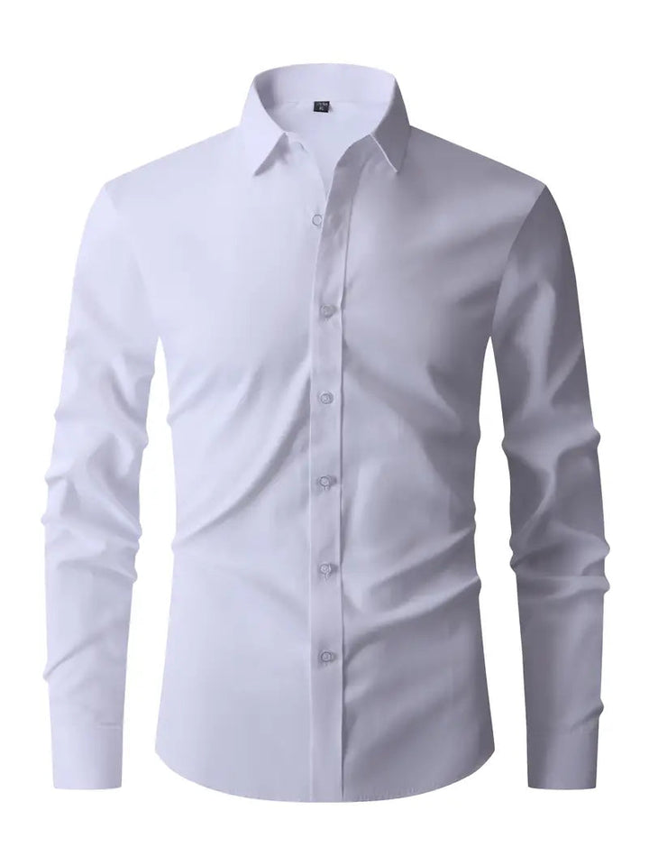 Men's Slim Fit Shirt with Button Closure – Versatile and Modern Design 0