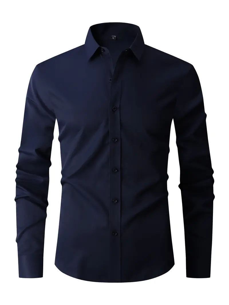 Men's Slim Fit Shirt with Button Closure – Versatile and Modern Design 2