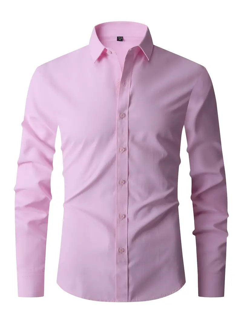 Men's Slim Fit Shirt with Button Closure – Versatile and Modern Design 6