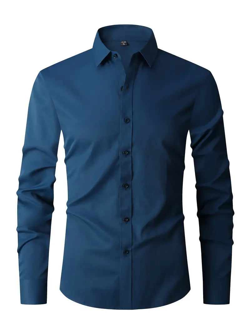 Men's Slim Fit Shirt with Button Closure – Versatile and Modern Design 8
