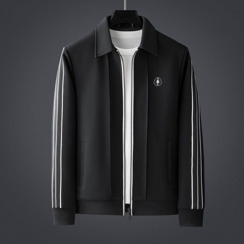 Men's tracksuit set featuring a zip-up jacket and athletic pants made from ultra-soft Lycra fabric, designed with a sporty stripe pattern for optimal comfort 2