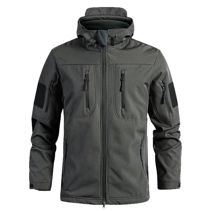 Men's Waterproof Tactical Softshell Jacket with Hood – Windproof Outdoor Gear for Hiking and Skiing 2