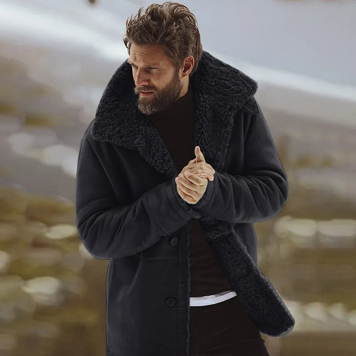 Men's Winter Coat with Insulating Fabric – Modern Structured Design for Casual and Formal Wear 1