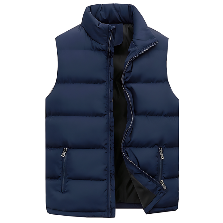 Men's Winter Puffer Vest with Stitched Design – Layering Friendly and Warm 2