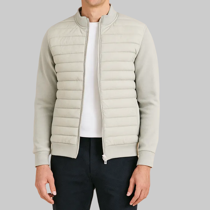 Men’s Zipped Quilted Puffer Jacket