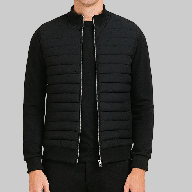 Men’s Zipped Quilted Puffer Jacket