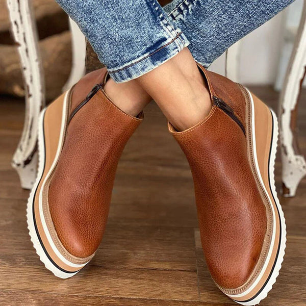 Orthopedic waterproof boots featuring an easy side zipper and a sleek design, perfect for all-weather comfort and support. 5