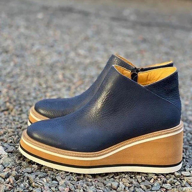 Orthopedic waterproof boots featuring an easy side zipper and a sleek design, perfect for all-weather comfort and support. 6