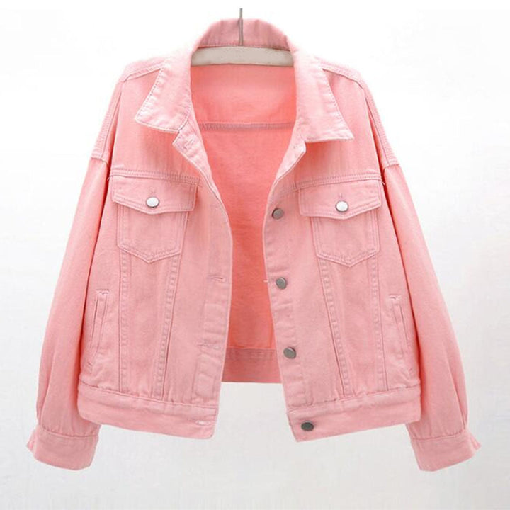 Oversized Denim Jacket with Classic Button Details – Loose Fit Casual Style in Classic Blue 1