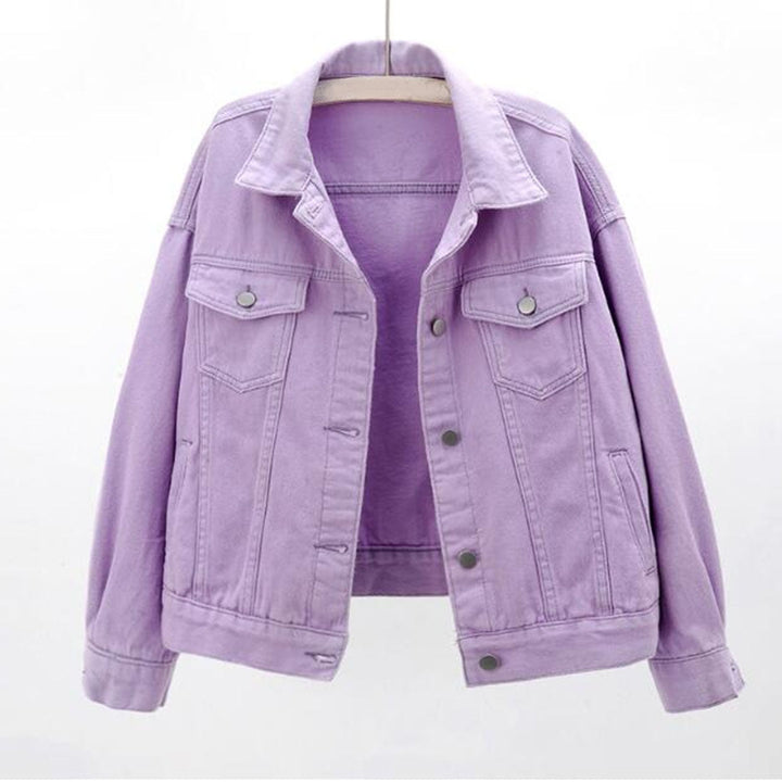 Oversized Denim Jacket with Classic Button Details – Loose Fit Casual Style in Classic Blue 2