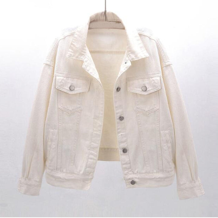 Oversized Denim Jacket with Classic Button Details – Loose Fit Casual Style in Classic Blue 4