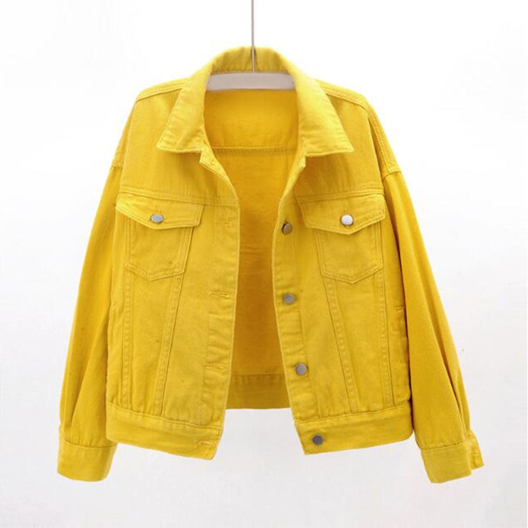 Oversized Denim Jacket with Classic Button Details – Loose Fit Casual Style in Classic Blue 5